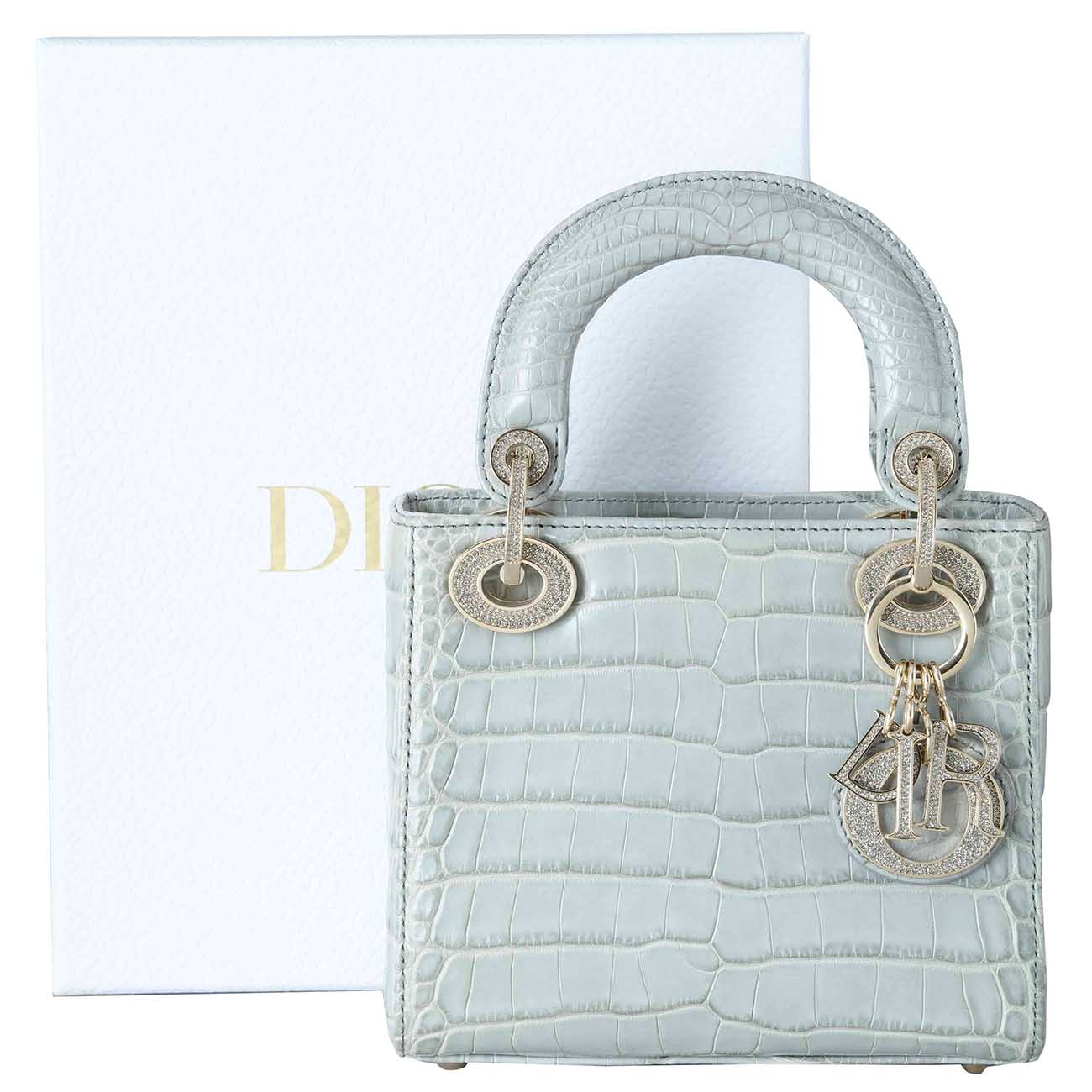 CHRISTIAN DIOR(USED)크리스찬디올 레이디디올 미니 엘리게이터